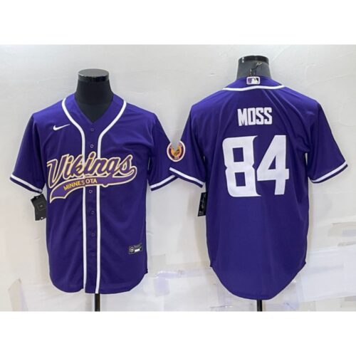 6861d950144d4_1 Men's Minnesota Vikings #84 Randy Moss Purple With Patch Cool Base Stitched Baseball Jersey