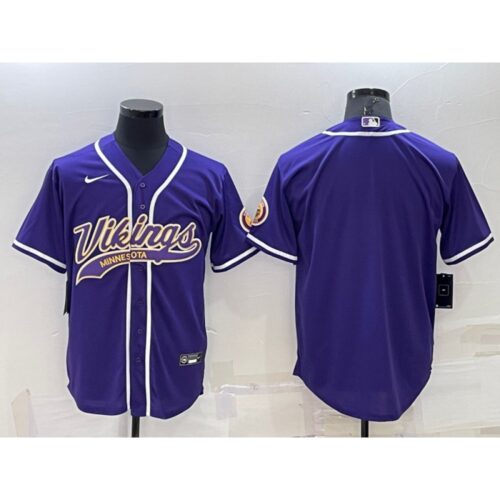 6861d95691da5_1 Men's Minnesota Vikings Blank Purple With Patch Cool Base Stitched Baseball Jersey
