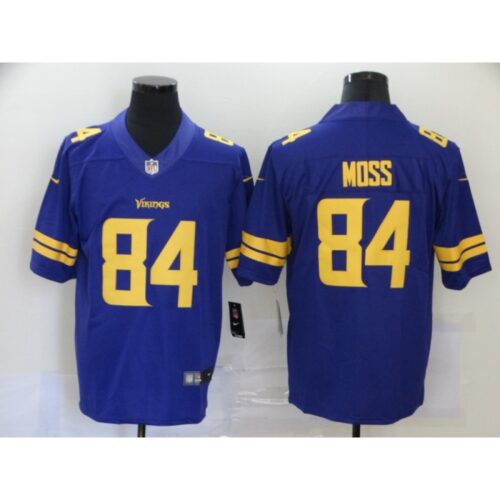 6861d96e50f5f_1 Men's Minnesota Vikings #84 Randy Moss Purple Color Rush Stitched Jersey