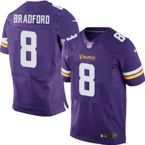 6861d99f533ca_1 Vikings #8 Sam Bradford Purple Team Color Men's Stitched NFL Elite Jersey