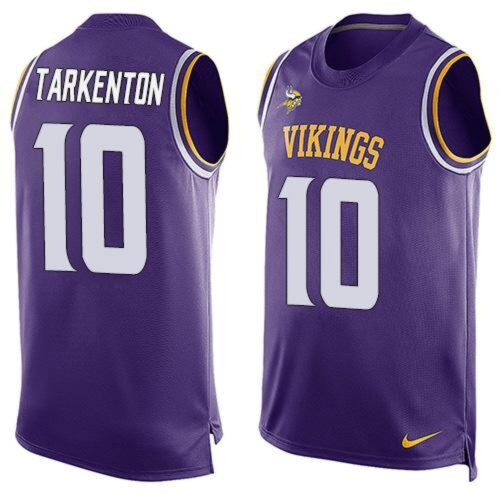 6861d9b105690_1 Vikings #10 Fran Tarkenton Purple Team Color Men's Stitched NFL Limited Tank Top Jersey