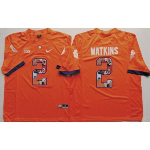 6861d9b44bb23_1 Tigers #2 Sammy Watkins Orange Player Fashion Stitched NCAA Jersey