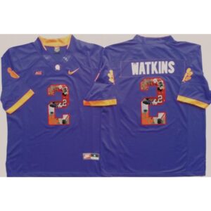 6861d9c4b4a11_1 Tigers #2 Sammy Watkins Purple Player Fashion Stitched NCAA Jersey