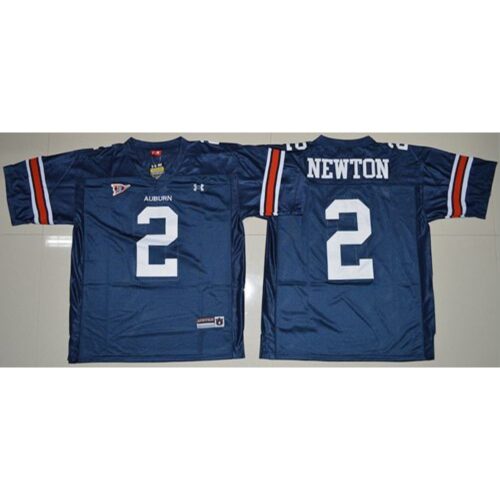 6861d9d4b7a97_1 Tigers #2 Newton Blue Stitched NCAA Jersey