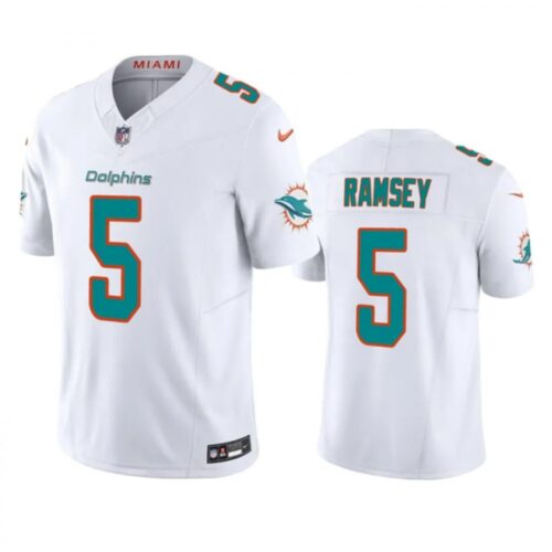 6861da1f1c041_1 Men's Miami Dolphins #5 Jalen Ramsey White 2023 F.U.S.E Vapor Limited Stitched Football Jersey