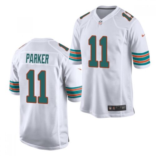 6861da2610702_1 Men's Miami Dolphins #11 DeVante Parker White Stitched NFL Jersey