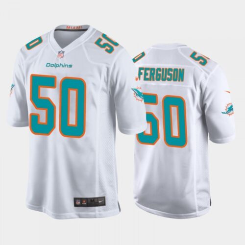 6861da3e18278_1 Men's Miami Dolphins #50 Blake Ferguson White Stitched Jersey