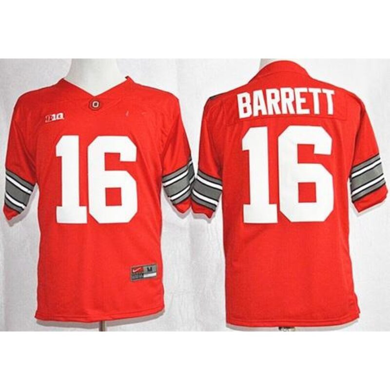 6861da6827a2a_1 Buckeyes #16 J. T. Barrett Red Diamond Quest Stitched NCAA Jersey