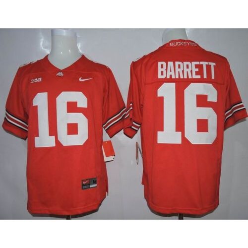 6861da6c3fd6a_1 Buckeyes #16 J. T. Barrett Red Limited Stitched NCAA Jersey