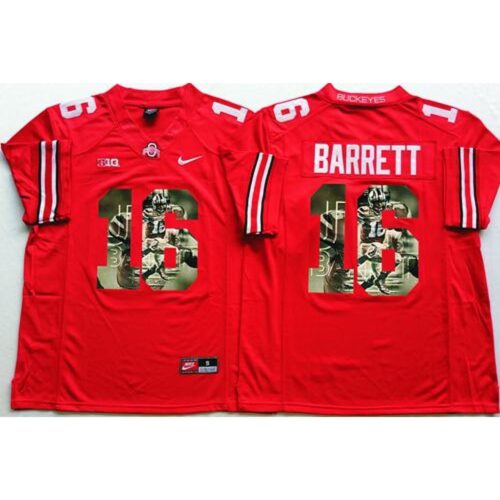 6861da6fb109b_1 Buckeyes #16 J. T. Barrett Red Player Fashion Stitched NCAA Jersey