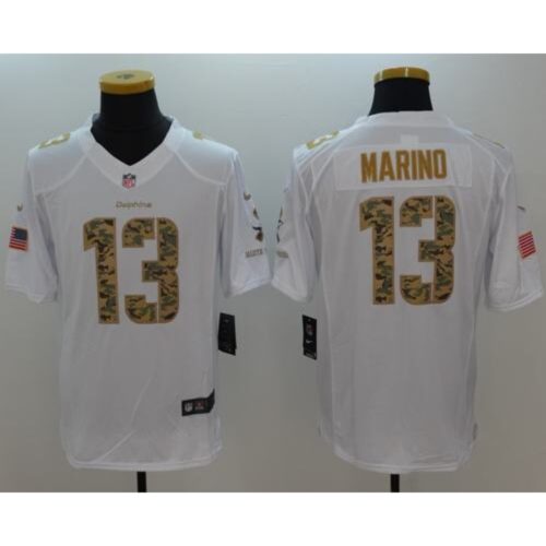 6861da80be165_1 Dolphins #13 Dan Marino White Men's Stitched NFL Limited Salute to Service Jersey
