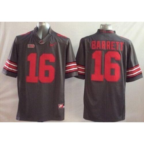 6861da83eb303_1 Buckeyes #16 J. T. Barrett Grey Stitched Youth NCAA Jersey