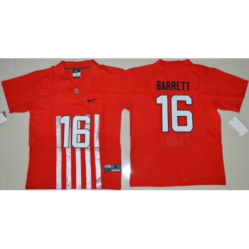 6861da879766c_1 Buckeyes #16 J. T. Barrett Red Alternate Elite Stitched Youth NCAA Jersey