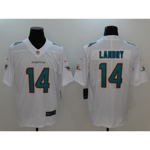 6861da87a4983_1 Men's Miami Dolphins #14 Jarvis Landry White Vapor Untouchable Player Limited Jersey