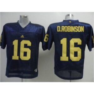 6861da981e34f_1 Wolverines #16 D.Robinson Blue Stitched NCAA Jersey