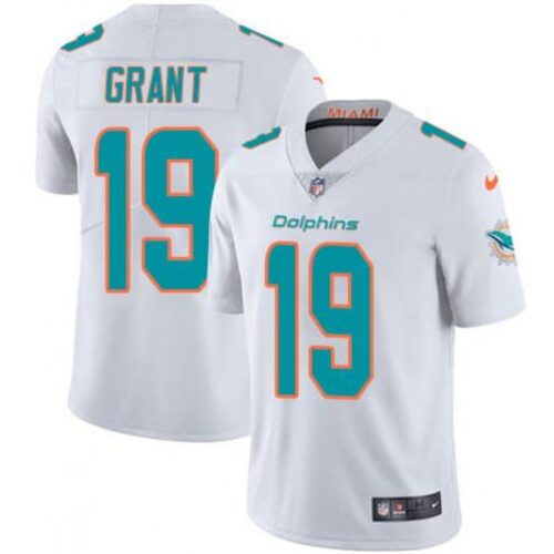 6861da9a4baab_1 Men's Miami Dolphins #19 Jakeem Grant White Vapor Untouchable NFL Limited Stitched Jersey