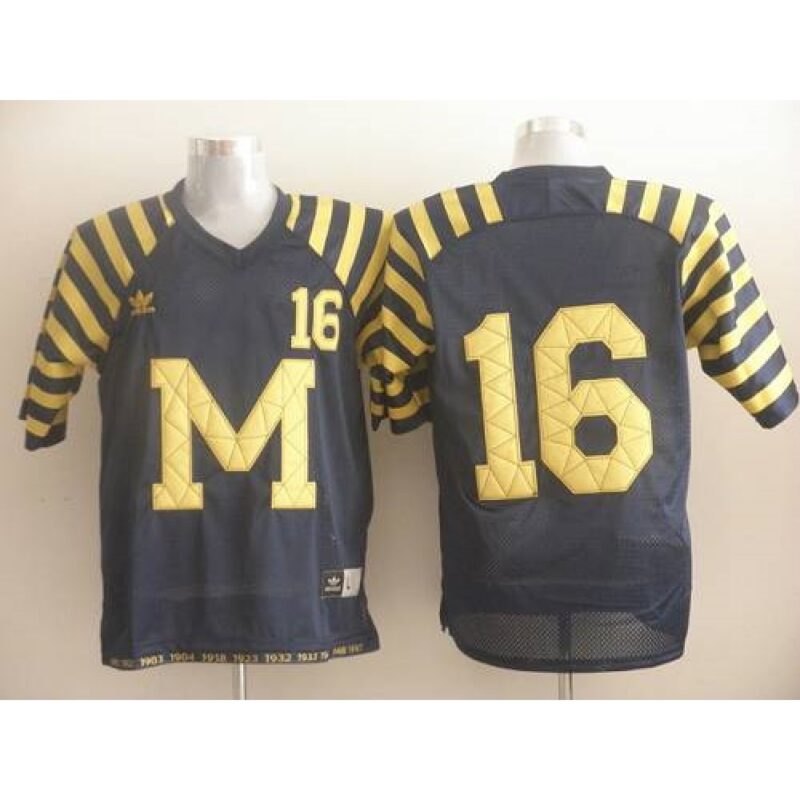 6861da9c6311b_1 Wolverines #16 Denard Robinson Blue Under The Lights Stitched NCAA Jersey