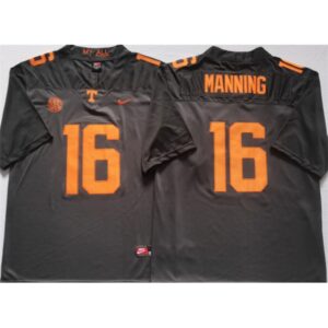 6861daa8e9d4d_1 Men's Tennessee Volunteers #16 MANNING Grey Stitched Jersey