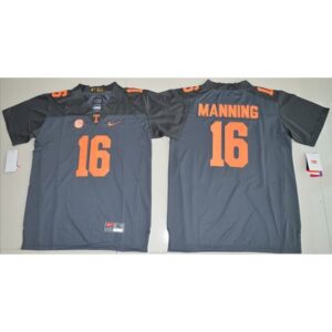 6861dab9451ad_1 Vols #16 Peyton Manning Grey Stitched Youth NCAA Jersey