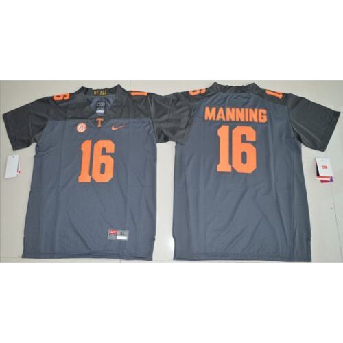 6861dab9451ad_1 Vols #16 Peyton Manning Grey Stitched Youth NCAA Jersey