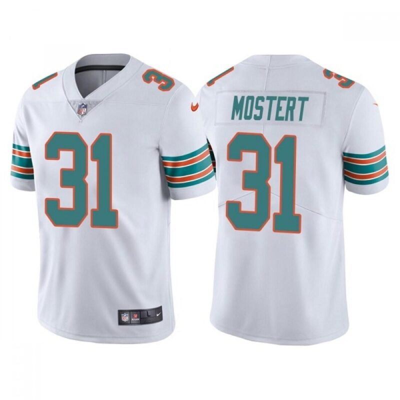 6861dabc41c44_1 Men's Miami Dolphins #31 Raheem Mostert White Color Rush Limited Stitched Football Jersey