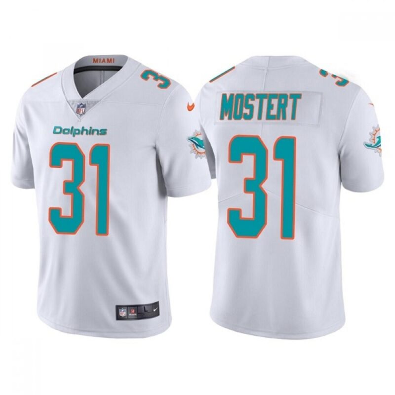 6861dabf736d8_1 Men's Miami Dolphins #31 Raheem Mostert White Vapor Untouchable Limited Stitched Football Jersey