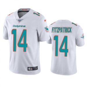 6861daebe0382_1 Men's Miami Dolphins #14 Ryan Fitzpatrick 2019 White 100th Season Vapor Untouchable Stitched NFL Jersey