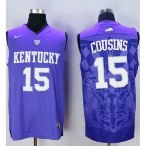 6861db31b8a93_1 Wildcats #15 DeMarcus Cousins Blue Basketball Stitched NCAA Jersey