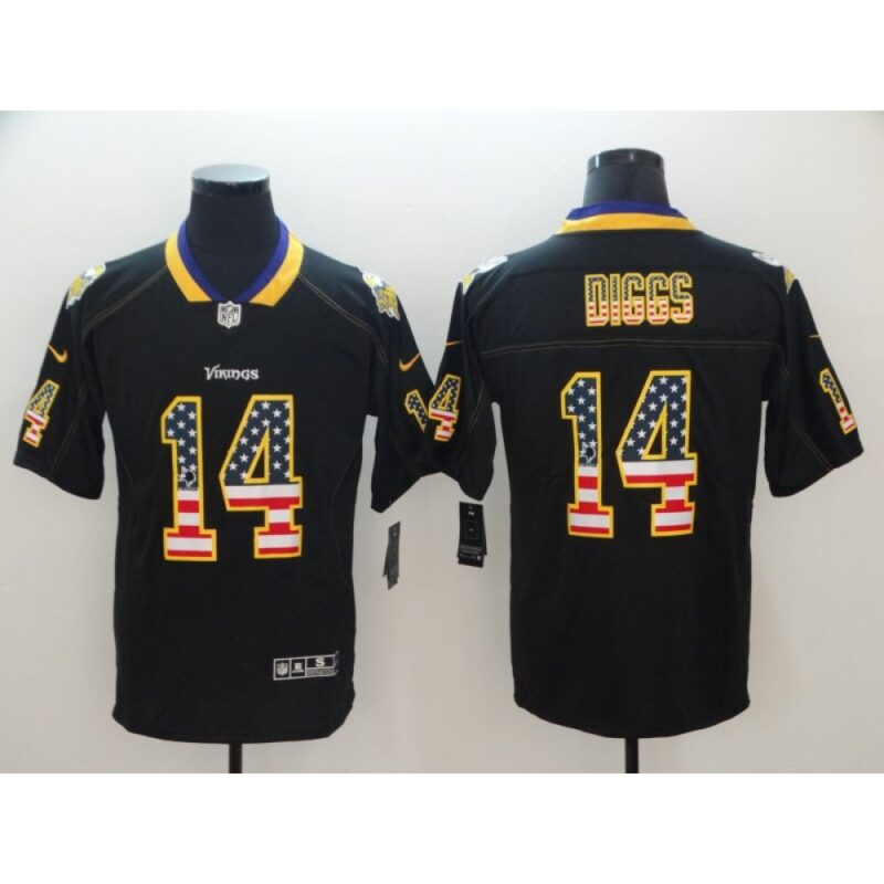 6861db3c16686_1 Men's Minnesota Vikings #14 Stefon Diggs Black USA Flag Color Rush Limited Fashion NFL Stitched Jersey