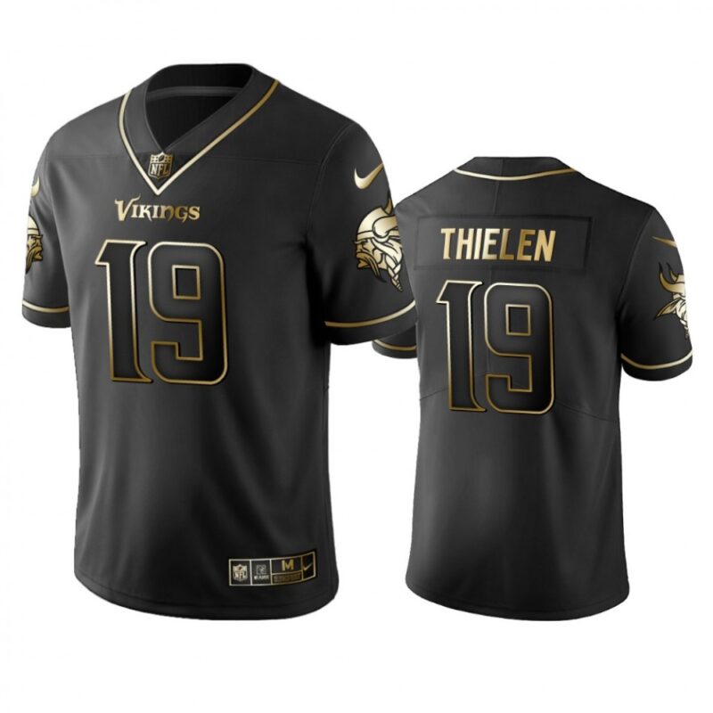 6861db493aefd_1 Men's Minnesota Vikings #19 Adam Thielen Black 2019 Golden Edition Limited Stitched NFL Jersey
