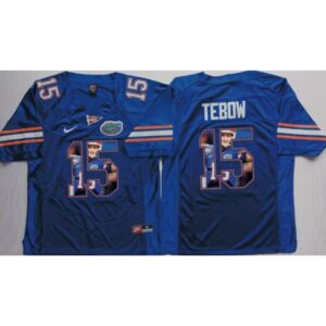 6861db4aaf327_1 Gators #15 Tim Tebow Blue Player Fashion Stitched NCAA Jersey