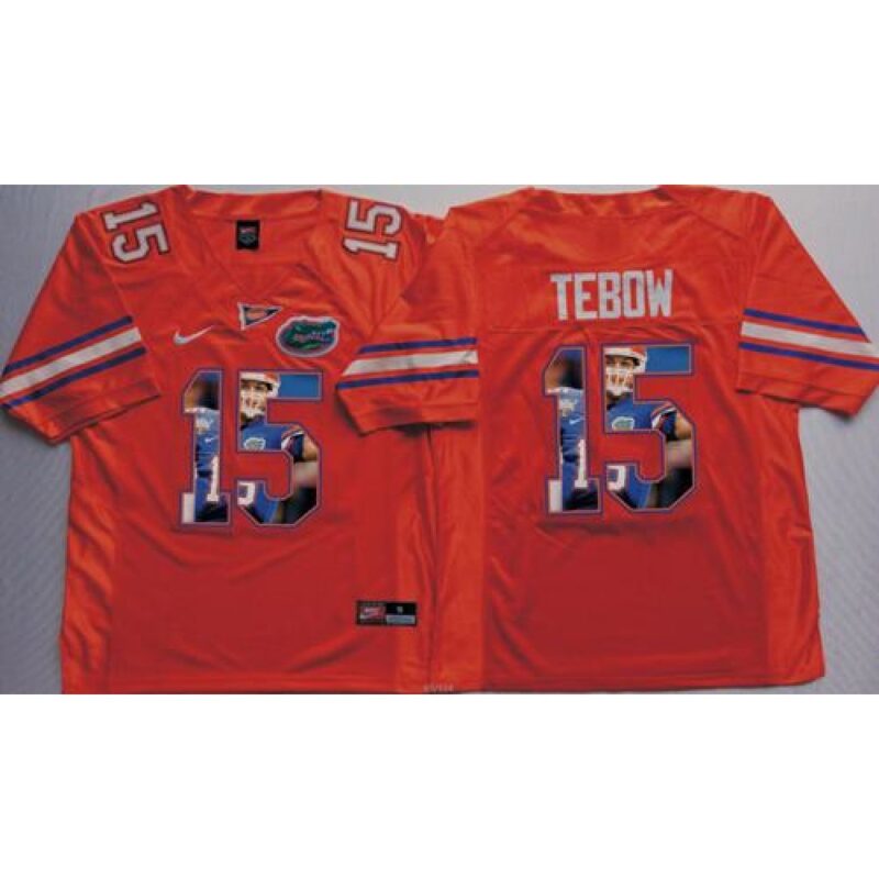 6861db5103ea2_1 Gators #15 Tim Tebow Orange Player Fashion Stitched NCAA Jersey