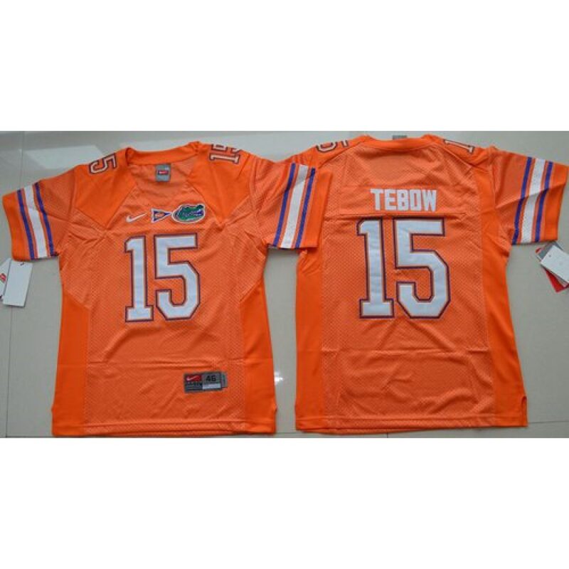 6861db60cff5d_1 Gators #15 Tim Tebow Orange Stitched Youth NCAA Jersey