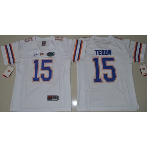 6861db63c6a6a_1 Gators #15 Tim Tebow White Stitched Youth NCAA Jersey