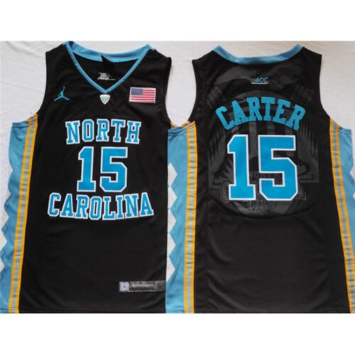 6861db740a27a_1 Men's North Carolina Tar Heels #15 Vince Carter Black Stitched Jersey