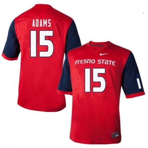 6861db7e6ef1c_1 Men's Fresno State Bulldogs #15 Davante Adams Red Stitched Football Jersey