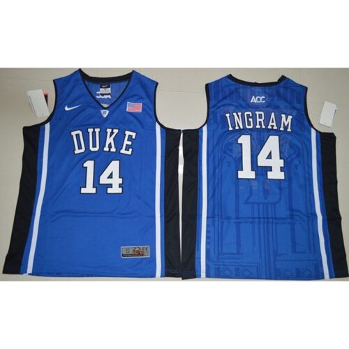 6861db8f80fc3_1 Blue Devils #14 Brandon Ingram Royal Blue Basketball Elite V Neck Stitched NCAA Jersey