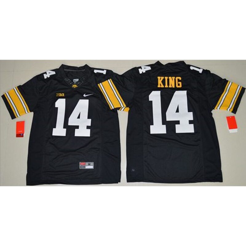 6861dbb116233_1 Hawkeyes #14 Desmond King Black Stitched NCAA Jersey