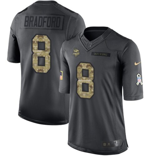 6861dbb4038ce_1 Vikings #8 Sam Bradford Black Men's Stitched NFL Limited 2016 Salute To Service Jersey