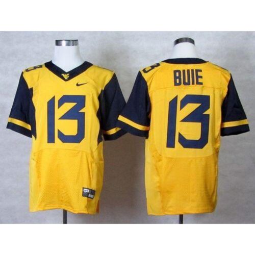 6861dbbe0cb33_1 Mountaineers #13 Andrew Buie Gold Stitched NCAA Jersey