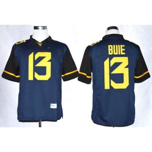 6861dbc18974e_1 Mountaineers #13 Andrew Buie Navy Blue Limited Stitched NCAA Jersey