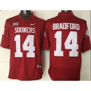6861dbf104656_1 Sooners #14 Sam Bradford Red XII Stitched NCAA Jersey