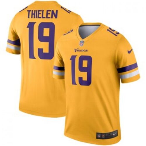 6861dc0fbeb6f_1 Men's Minnesota Vikings #19 Adam Thielen Gold Inverted Legend Jersey