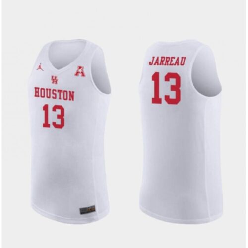 6861dc2a1a0f8_1 Cougars #13 DeJon Jarreau White Stitched NCAA Jersey