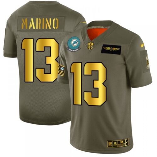 6861dc34b7bf2_1 Men's Miami Dolphins #13 Dan Marino 2019 Olive/Gold Salute To Service Limited Stitched NFL Jersey