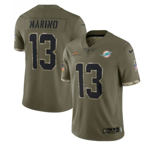 6861dc3826b28_1 Men's Miami Dolphins #13 Dan Marino Olive 2022 Salute To Service Limited Stitched Jersey