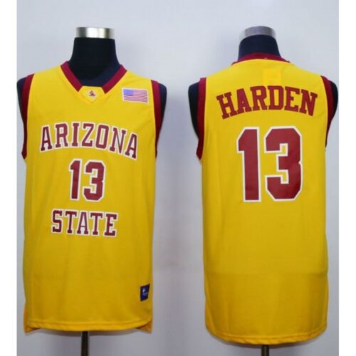 6861dc411dff1_1 Sun Devils #13 James Harden Gold Stitched NCAA Basketball Jersey