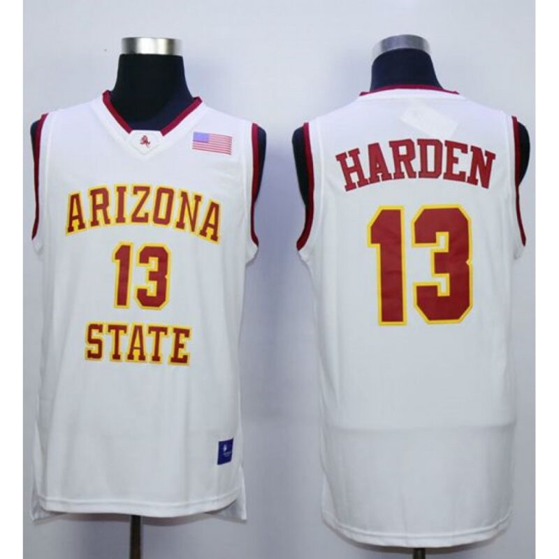 6861dc476f06f_1 Sun Devils #13 James Harden White Stitched NCAA Basketball Jersey
