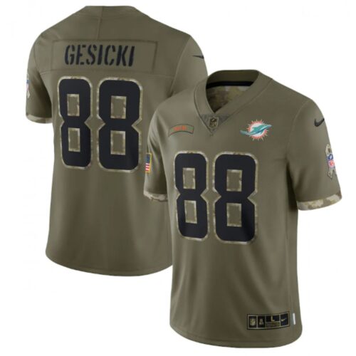 6861dc4f3f877_1 Men's Miami Dolphins #88 Mike Gesicki Olive 2022 Salute To Service Limited Stitched Jersey