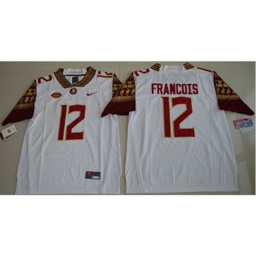 6861dc6a78245_1 Seminoles #12 Deondre Francois White Limited Stitched NCAA Jersey